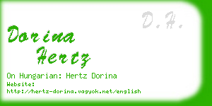 dorina hertz business card